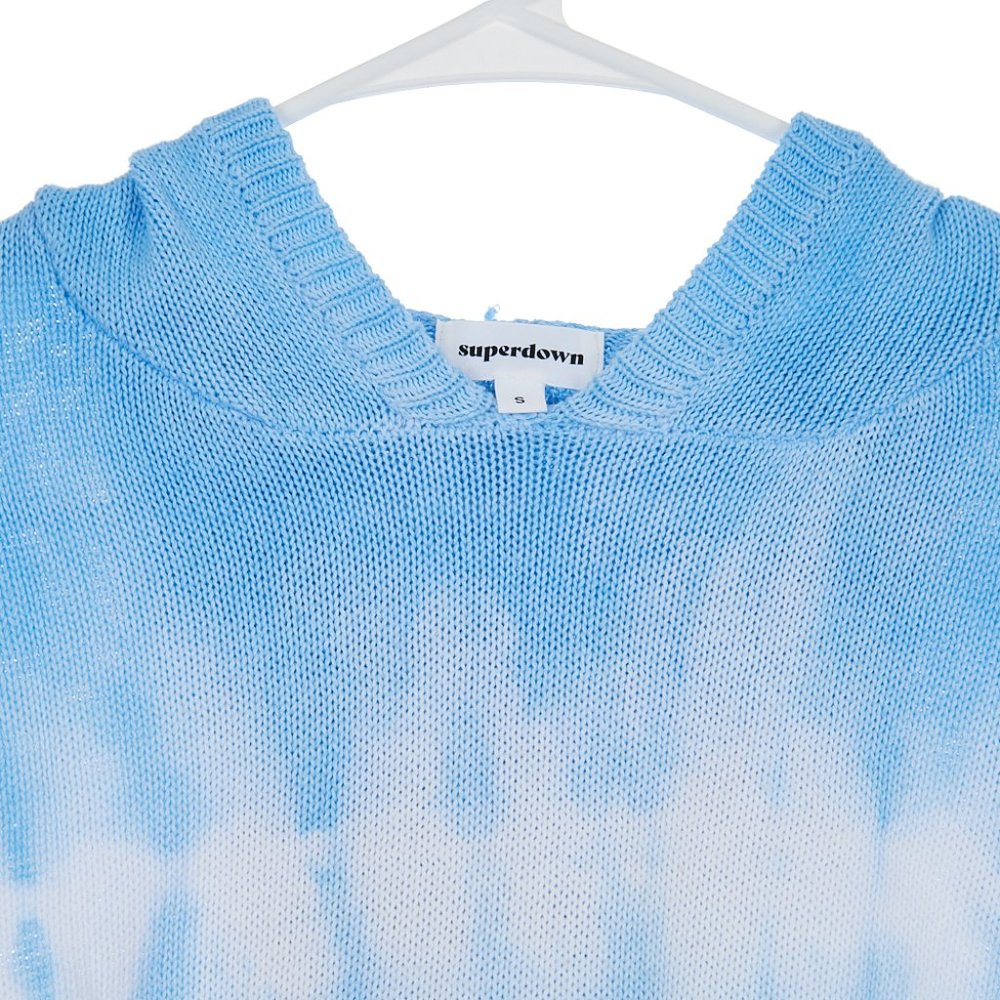 Revolve Superdown Tallie Hooded Sweater Women's Size Small - Picture 5 of 8